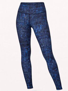 🍋 2/60 Lululemon Wunder Under Hi-Rise Tight City Lights Multi Black Size 4